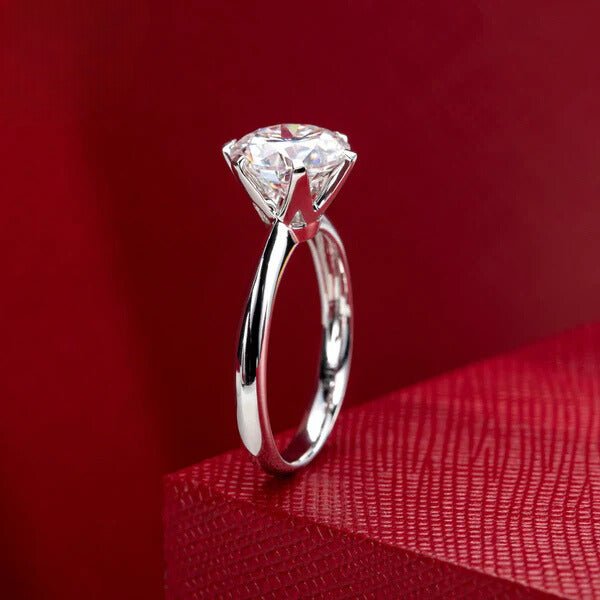 Danielle Solid 14k White Gold 3 Carats Engagement Ring