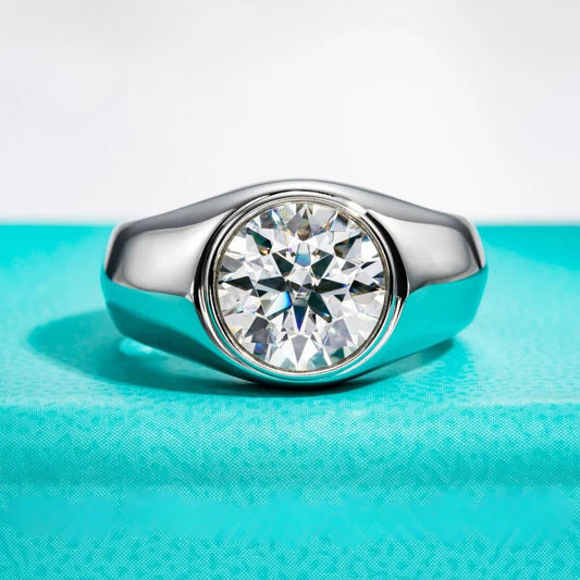 Zechariah 4 Carats Solid Silver 18k Gold Plated Ring