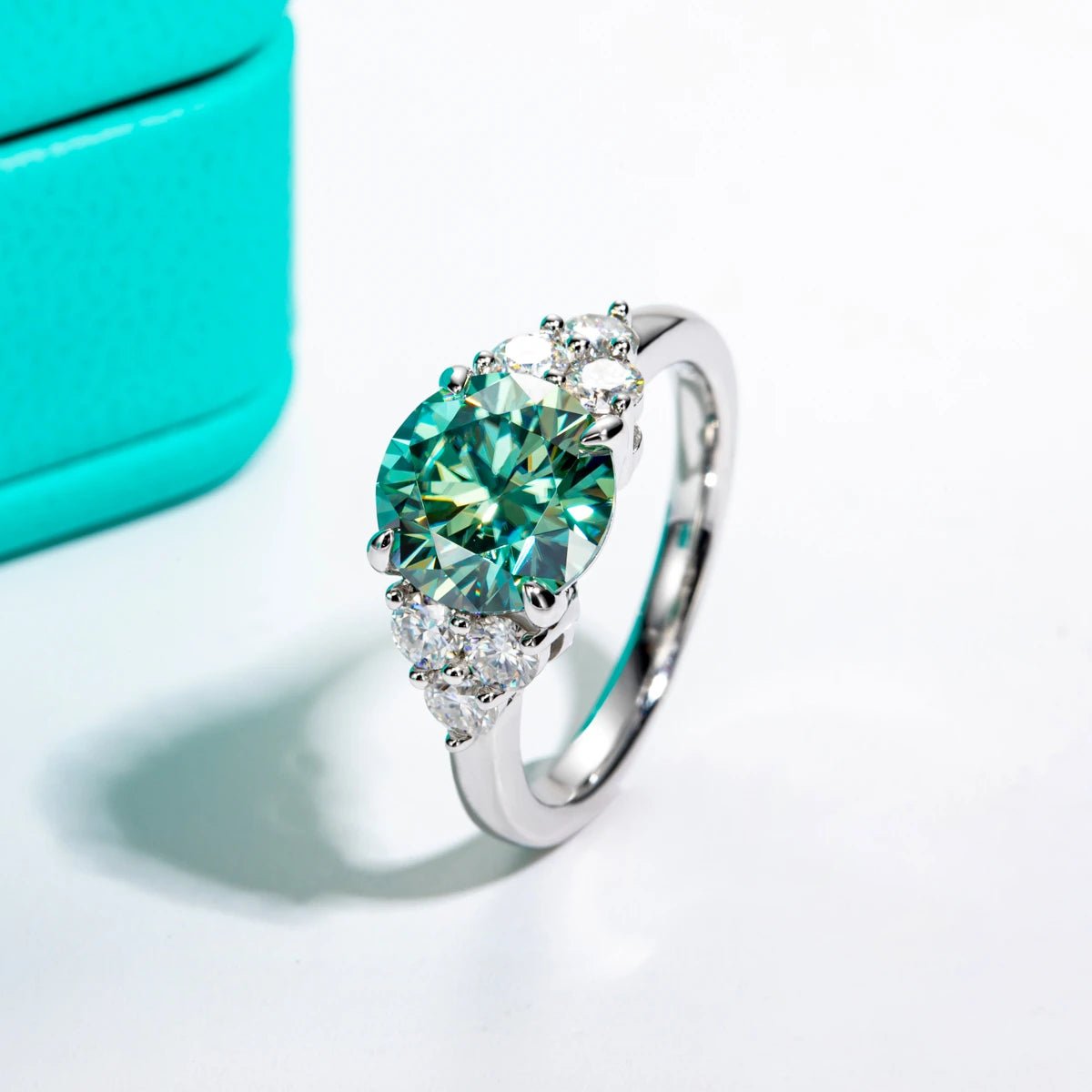 Ivy 3 Carats 18k Gold Plated Engagement Ring