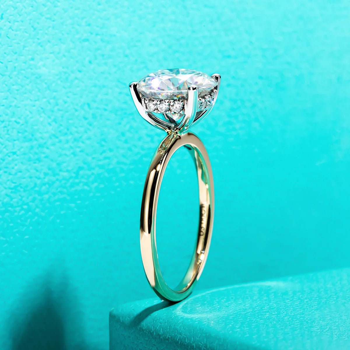 Barbie Solid 14K Yellow Gold 3 Carats Engagement Ring