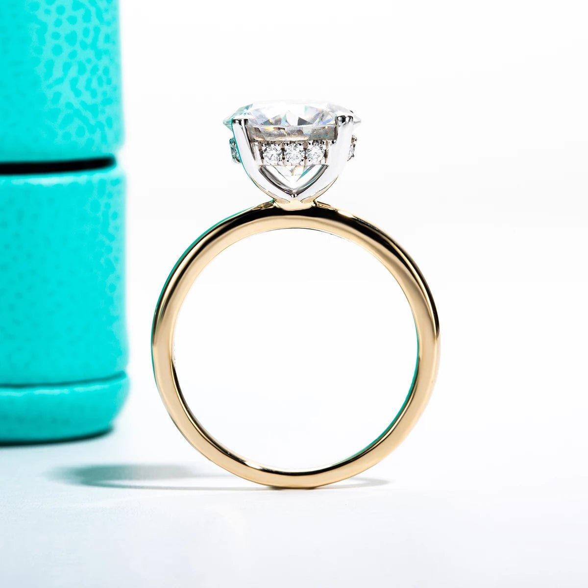 Barbie Solid 14K Yellow Gold 3 Carats Engagement Ring
