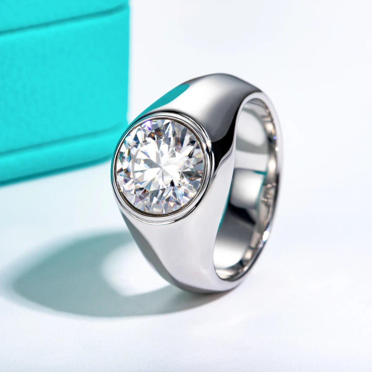 Zechariah 4 Carats Moissanite Ring