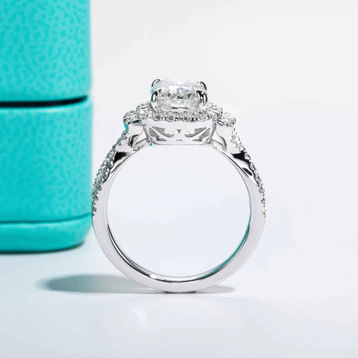 Olivia 6.4 Carats Silver 18k Gold Plated Engagement RIng