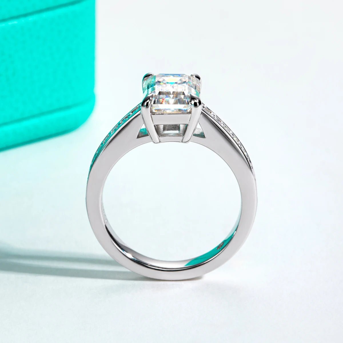 Maxima 3 Carats Silver 18k Gold Plated Engagement Ring