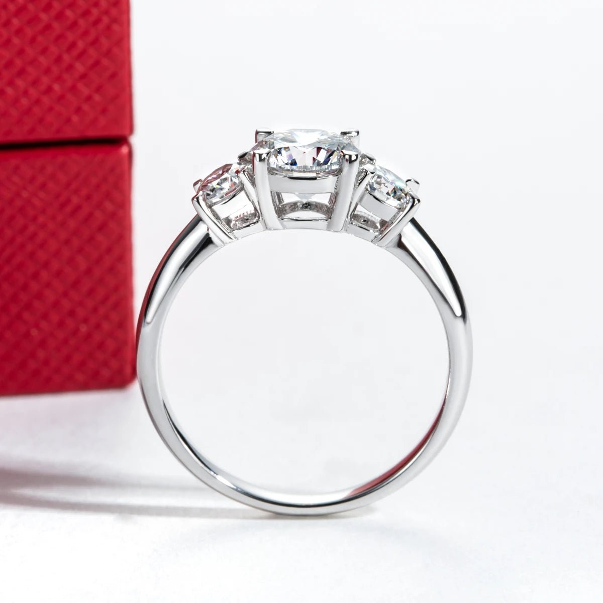 Sierra 2.60 Carats Solid 14k Gold Lab Grown Diamonds Engagement Ring