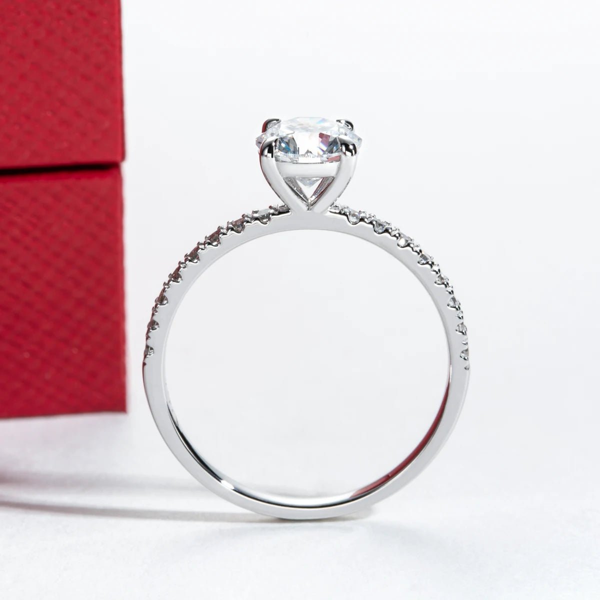 Elsie 1.48 Carats Solid 14K Gold Lab Grown Diamonds Engagement Ring