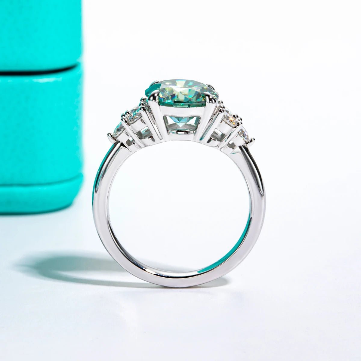 Ivy 3 Carats 18k Gold Plated Engagement Ring