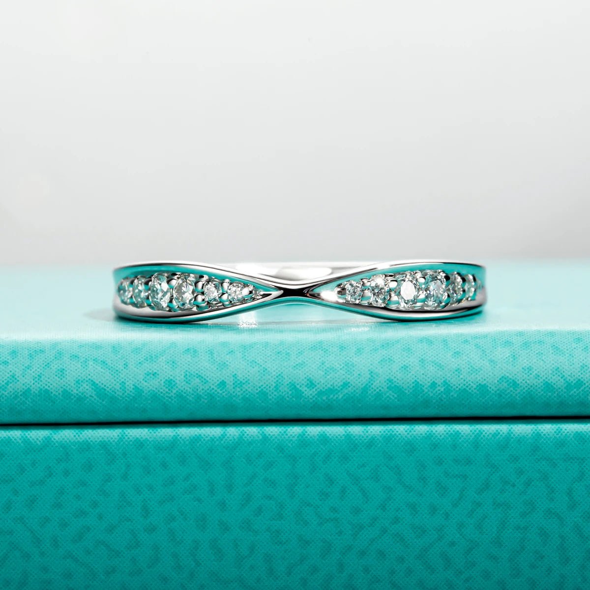 Hazel Solid Silver 18k Gold Plated Wedding Band