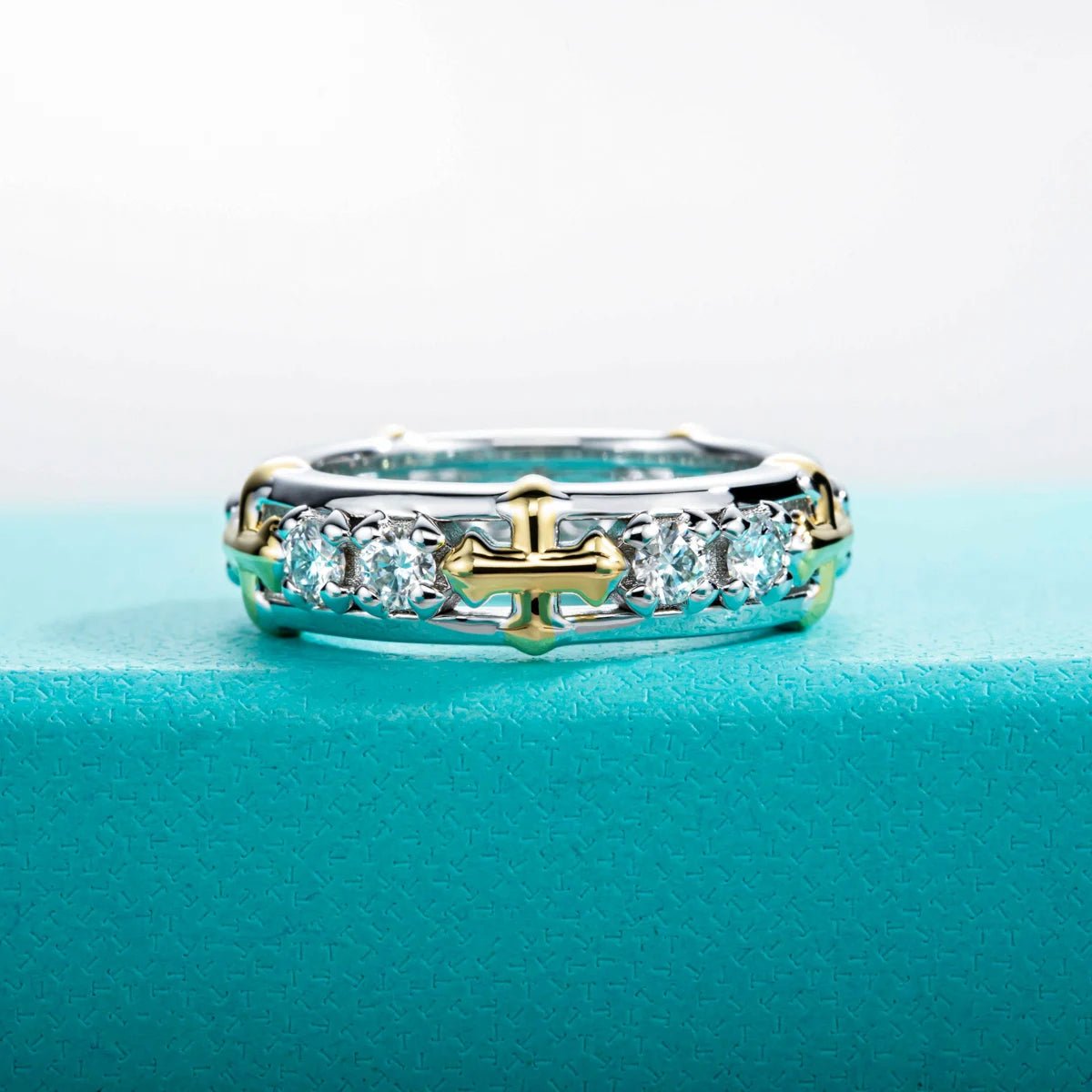 John Cross Eternity Band 9 Carats 18k Gold Plated