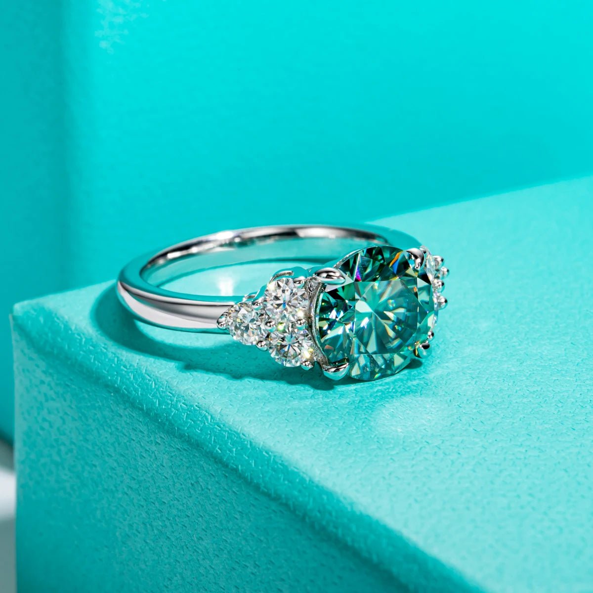 Ivy 3 Carats 18k Gold Plated Engagement Ring