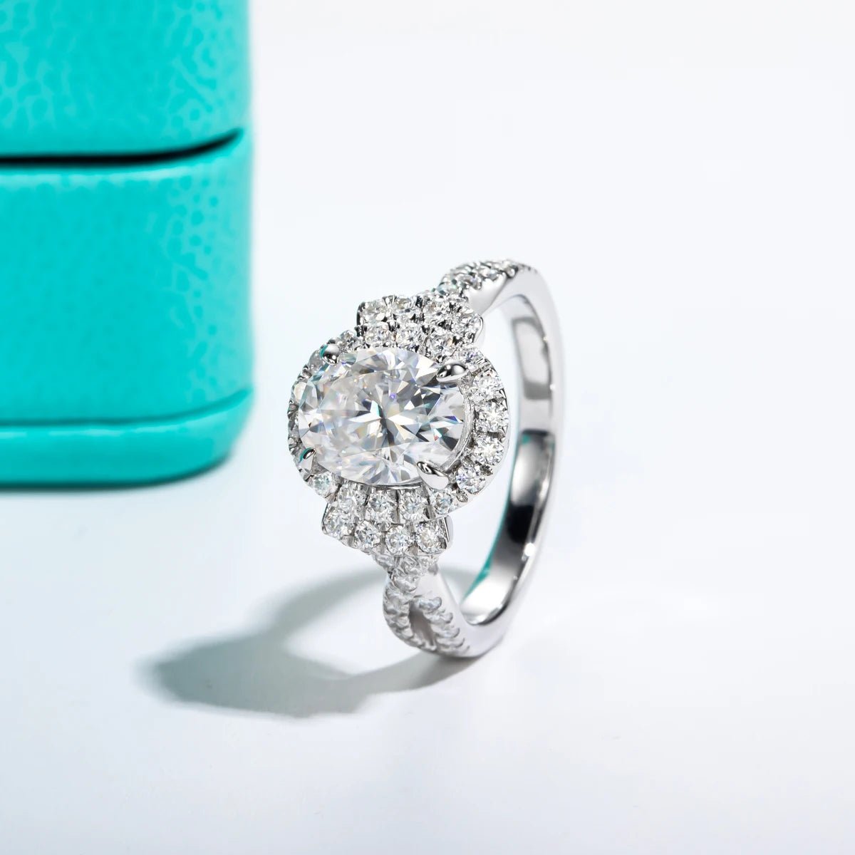 Olivia 6.4 Carats Silver 18k Gold Plated Engagement RIng