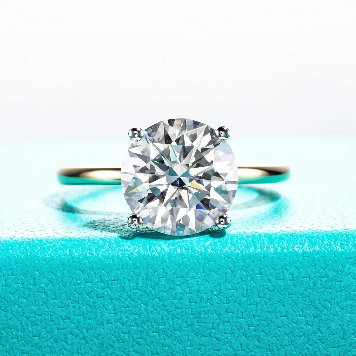 Barbie Solid 14K Yellow Gold 3 Carats Engagement Ring