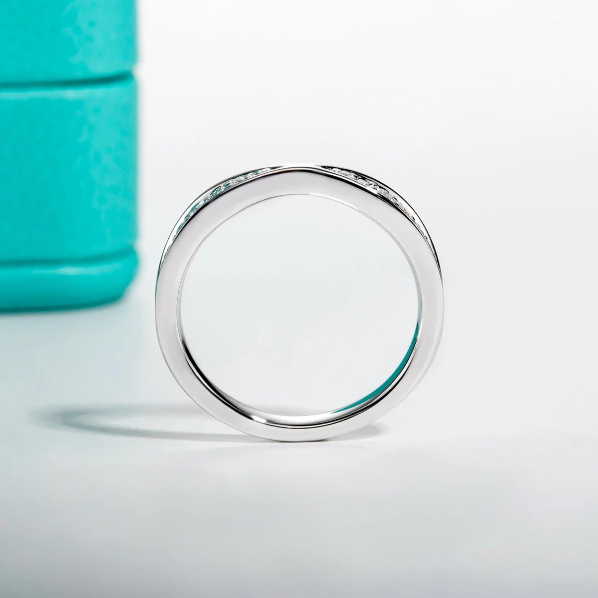 Hazel Solid Silver 18k Gold Plated Wedding Band