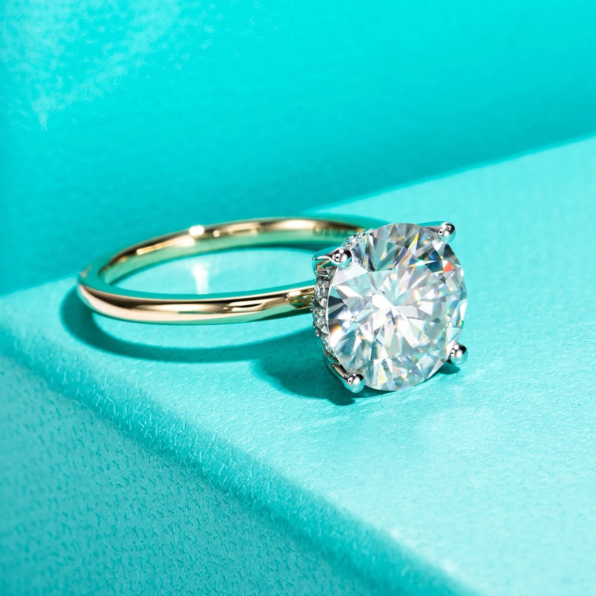 Barbie Solid 14K Yellow Gold 3 Carats Engagement Ring