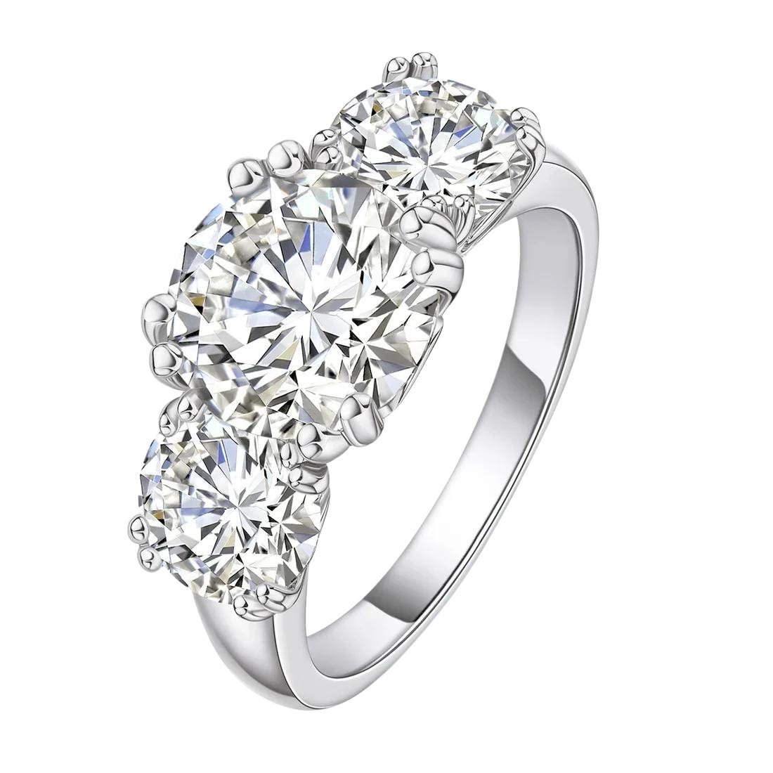 Kylie 5 Carats 18k Gold Plated Engagement Ring
