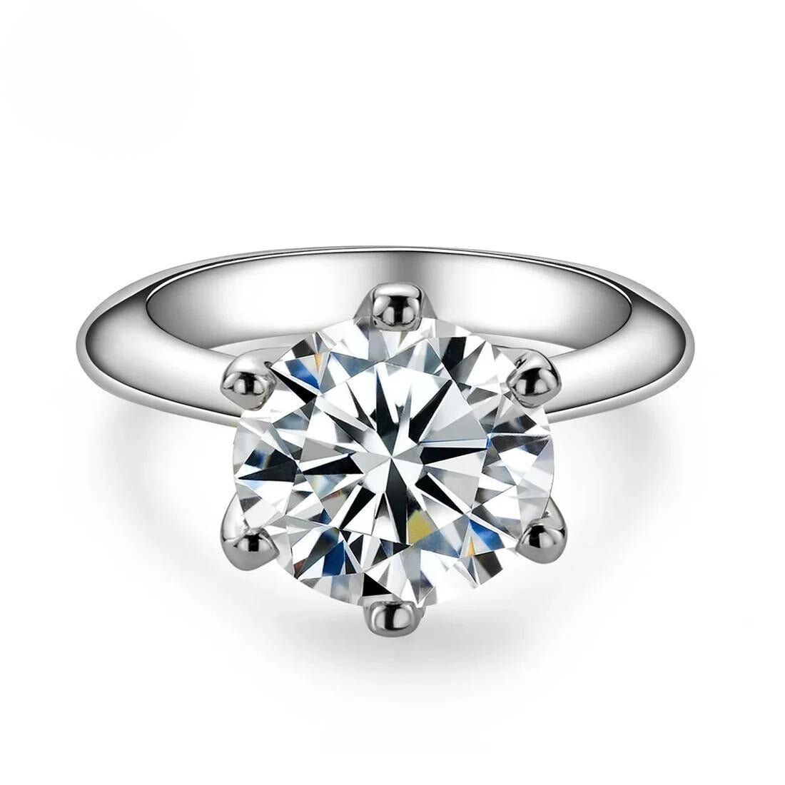 Eloise Silver 18k Gold Plated - 1 to 5 Carats Engagement Ring