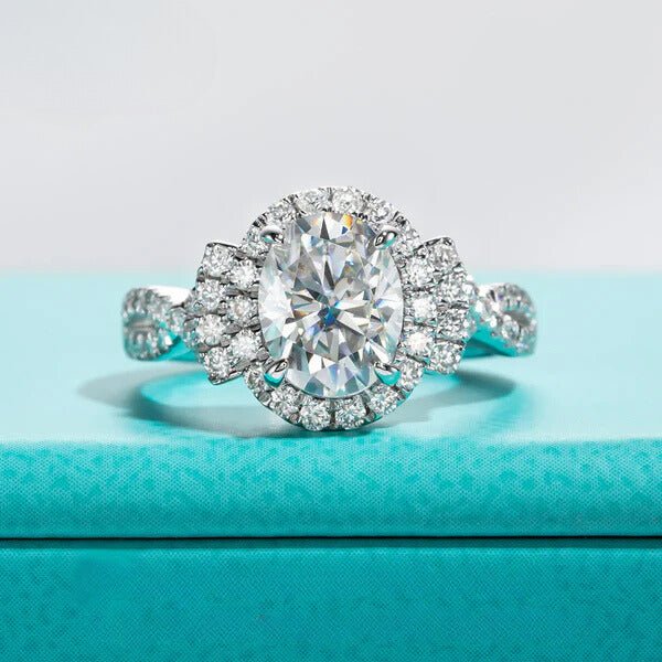 Olivia 6.4 Carats Silver 18k Gold Plated Engagement RIng