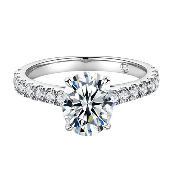 Charlotte 2.5 Carats 18k Gold Plated Engagement Ring