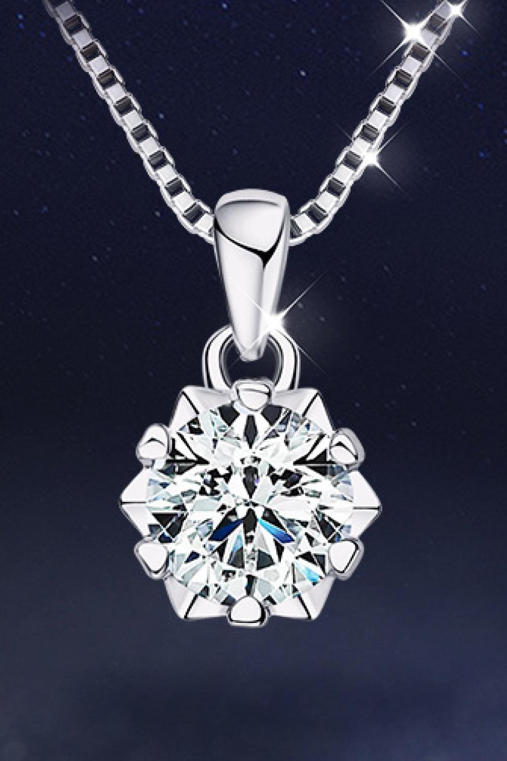 1carat Diamond Platinum necklaceMainstone=