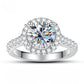 Tiana 3.28 Carats 18k Gold Plated Engagement Ring