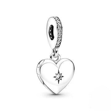 Sparkle Heart Charm