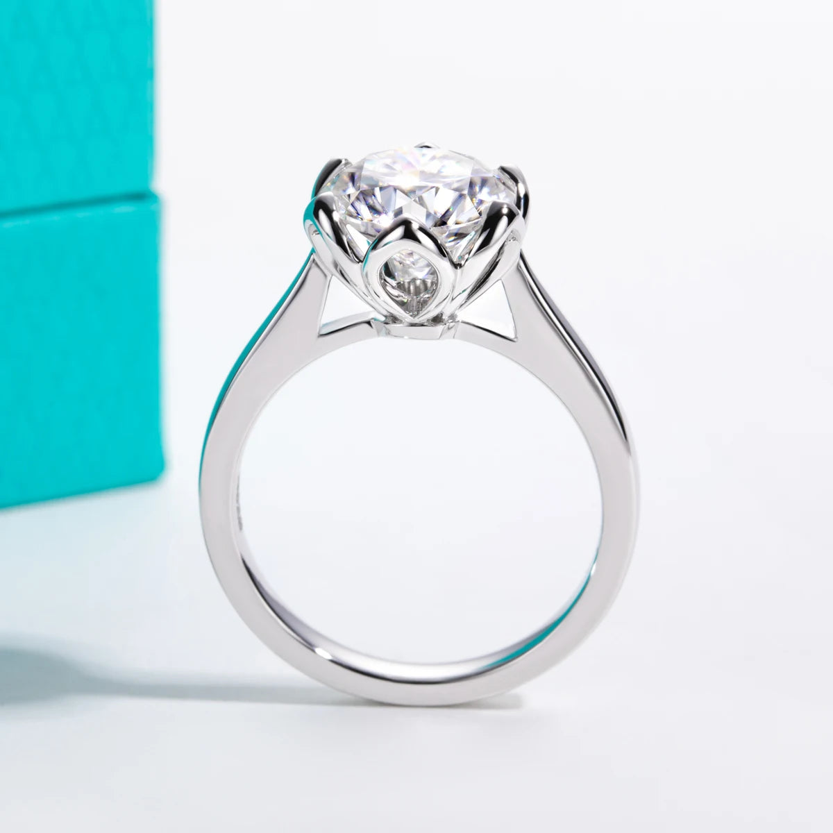 Daisy 3 Carats Moissanite Engagement Ring