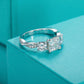 Zara 2.5 Carats Silver Platinum Plated