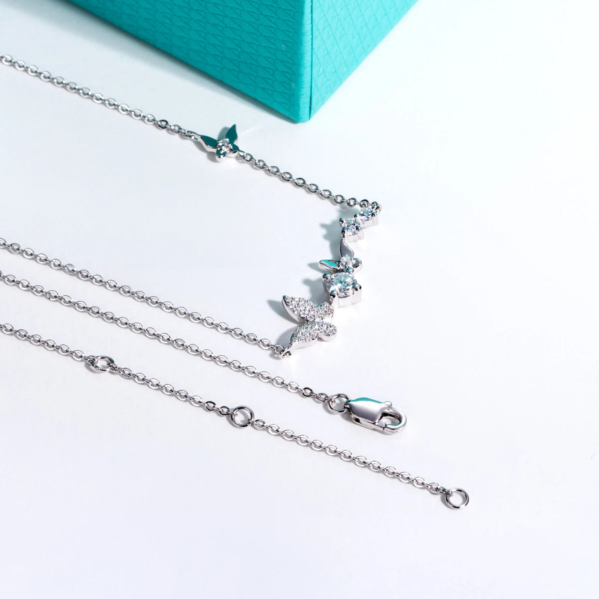 Y2K Butterfly 0.5 Carat Moissanite Necklace
