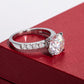 Nicole Solid 14k White Gold 3.98 Carats Engagement Ring