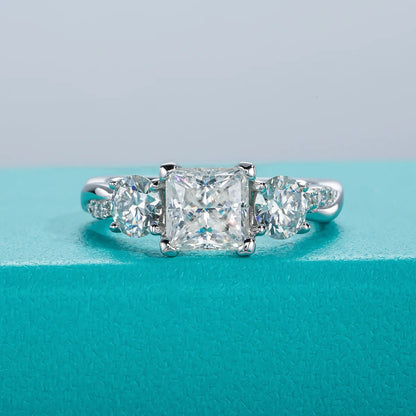 Zara 2.5 Carats Silver Platinum Plated