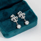 Regal 1 Carat Drop Moissanite Earrings