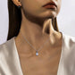 Beatrice 2 to 5 Carats Silver Emerald Pendant
