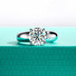 Noelle 3 Carats Solid Silver 18k Gold Plated Engagement Ring