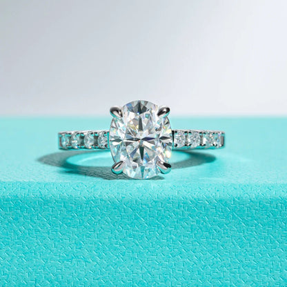Chantel 3.07 Carats Moissanite Engagement Ring