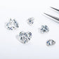 Loose Moissanite Hearts Size 0.1 Carat to 9 Carats