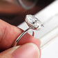 Cindy 4.5 Carats Moissanite 925 Sterling Silver Engagement Ring