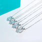 Zelda 2 to 5 Carats Silver Heart Pendant