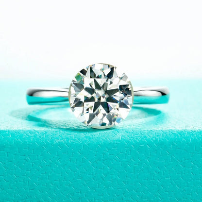 Luella 3 Carats Silver Platinum Plated Engagement Ring