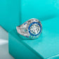 Daniel 18k Gold Plated Champion Ring 3 Carats Moissanite