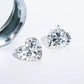 Loose Moissanite Hearts Size 0.1 Carat to 9 Carats