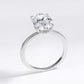 Cindy 4.5 Carats Moissanite 925 Sterling Silver Engagement Ring