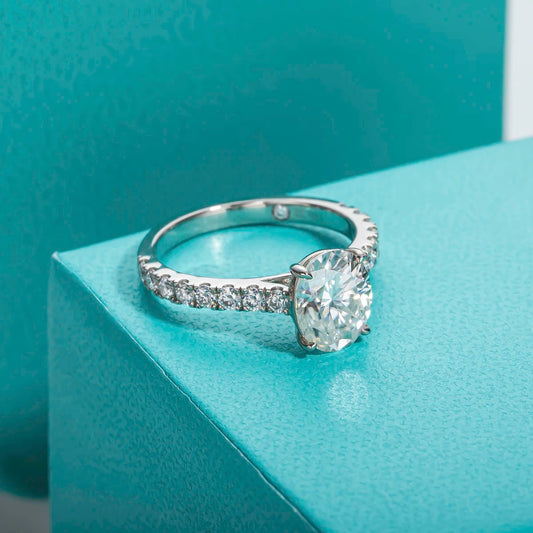 Charlotte 2.5 Carats 18k Gold Plated Engagement Ring