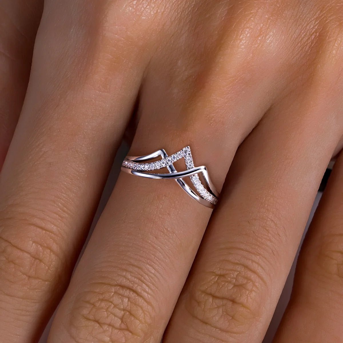 Everest Mountain Silver 18k Gold Plated