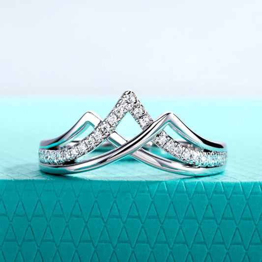 Everest Mountain Silver 18k Gold Plated