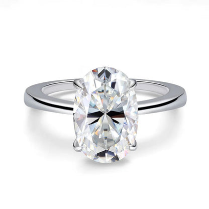 Cindy 4.5 Carats Moissanite 925 Sterling Silver Engagement Ring