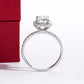 Aaliyah 2.51 Carats Moissanite Solid 14k White or Yellow Gold Engagement Ring