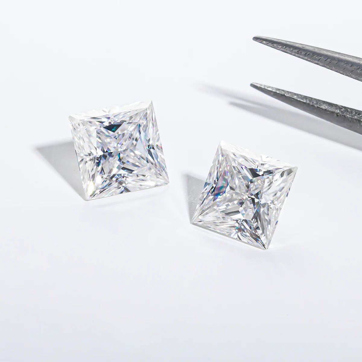 Loose Moissanites Princess 0.12 to 6 Carats