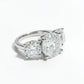 CHANGE CAD PRICING Shelley 11 Carats Solid Silver Platinum Plated Engagement Ring - Jessica Carlson