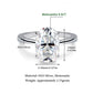 Cindy 4.5 Carats Moissanite 925 Sterling Silver Engagement Ring