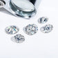 Loose Moissanite Ovals Size 0.1 Carat to 8 Carats